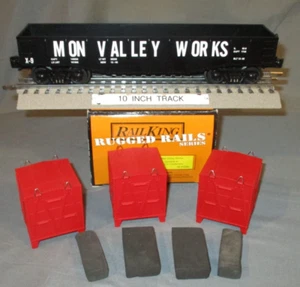 MTH 30-4159B Mon Valley Works X-9 Gondola w/ LCL Ld. O/027 ga. wks/ Lionel 2006 - Picture 1 of 11