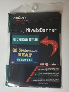 Schutt Rivals Banner Flag michigan wolverines michigan state ncaa football - Picture 1 of 2