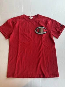 Vintage Champion T-shirt Mens Small 90s Embroidered Heritage Big C Logo Red - Picture 1 of 6