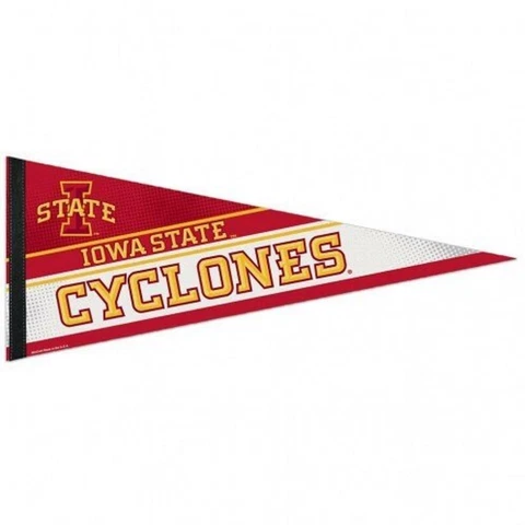 Iowa State Cyclones 12x30 Premium Wool Pennant [NEW] NCAA Sign Banner Wall Cave Cover