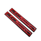 2x Metal Black & Red 5.0L COYOTE V8 Logo Emblem Sport Fender Racing badge Decal Ford Lobo
