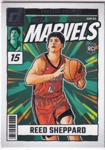 2024-25 Panini Donruss NBA No. 15 Reed Sheppard Rookie Net Marvels Silver - Picture 1 of 2