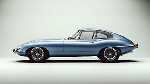 1965 Jaguar XKE Coupé, aimant de réfrigérateur plat, flexible, 42 MIL, LIRE LA LISTE !
