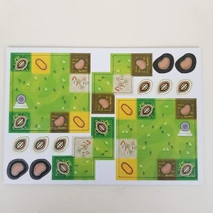 Blatt Ersatzfliesen für Llamaland 2 Land, 2 Startbretter, 10 Erntemarken - Bild 1 von 6