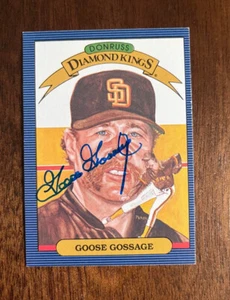 SAN DIEGO PADRES- GOOSE GOSSAGE AUTOGRAPH 1985 DONRUSS DIAMOND KING #2 SIGNED - Picture 1 of 2