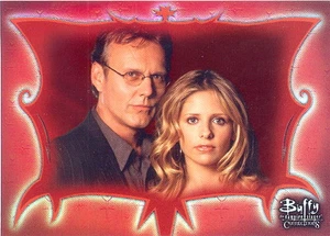 TARJETA PROMOCIONAL BUFFY THE VAMPIRE SLAYER CONNECTIONS 2003 TINTA P-UK ANGEL - Imagen 1 de 1