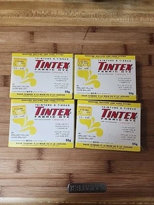 TINTEX Fabric Dye Lot Of 4 Brilliant Yellow #5 Fabric Coloring  Colouring - Picture 1 of 5