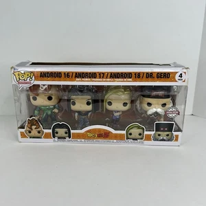 Funko Pop: Dragon Ball Z Android 16/ Android 17/ Android 18/ Dr. Gero 4 Pack - Picture 1 of 9