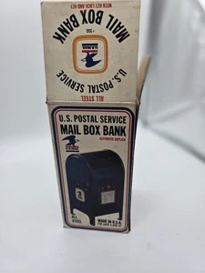 Vintage U.S. Postal Service Mail Box Bank All Steel Key Lock Authentic with KEY - Picture 1 of 17