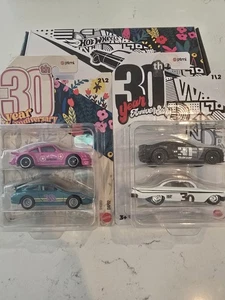 Hot Wheels EMPLOYEE MATTEL PORSCHE SET PTMI 30th ANNIVERSARY 4 Cars Total Vhtf - Picture 1 of 9