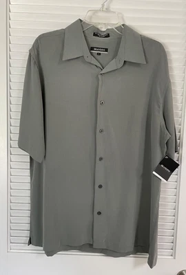 Camisa de manga corta Brandini (Macy's) para hombre talla L nueva con etiquetas Foto 1 de 3