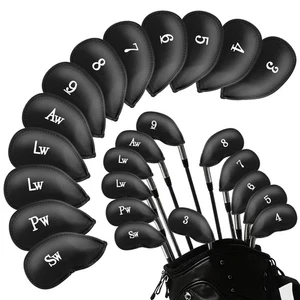 12 Stück Golf Eisen Abdeckungen Set - Kunstleder Golf Eisen Kopfbedeckungen für Clu... - Bild 1 von 6