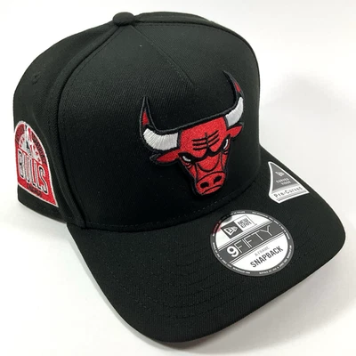 Gorra New Era Chicago Bulls Exclusiva Negra Roja 9FIFTY Marco A Snapback Foto 1 de 4