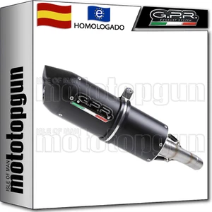 GPR TUBO DE ESCAPE HOM FURORE NEGRO DUCATI MONSTER S4R 2006 06 2007 07 - Imagen 1 de 3