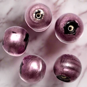 25 Pcs, 14mm Candy Round Beads Pink - Picture 1 of 8