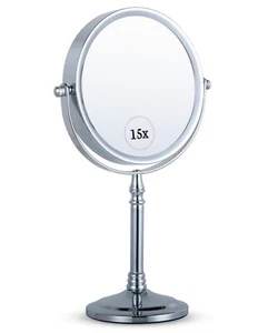 MIRRORVANA 15X Vergrößerungs-Make-upspiegel mit Ständer - Doppelseitig 15X/1X Desi... - Bild 1 von 7
