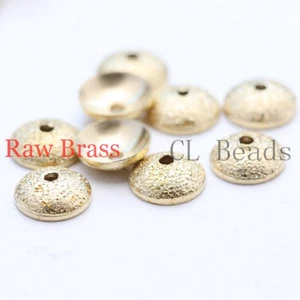 100 Pieces Raw Brass Bead Caps - Stardust 6mm (CW-1747C-U-32) - Picture 1 of 1