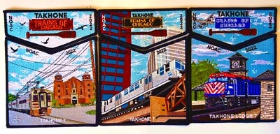 OA TAKHONE LODGE 7 BSA PATHWAY TO ADVENTURE 2024 FLAP 2022 NOAC 6-PATCH SET! - Image 1 of 2