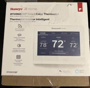 Honeywell Home RTH9600WF Smart Color Thermostat Energy Star Wi-Fi Programmable - Picture 1 of 5