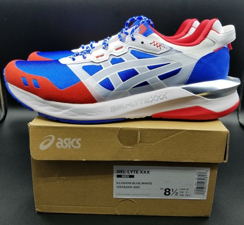 Scarpa uomo Asics Gel Lyte XXX Japan taglia 8 5 rossa bianca blu corsa allenamento nuova