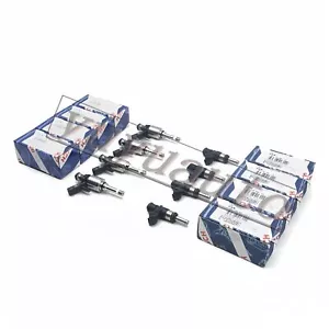 Cylinder + Manifold Fuel Injectors Set Bosch For VW GTI Audi A3 A4 2.0 CNC CHH - Picture 1 of 4