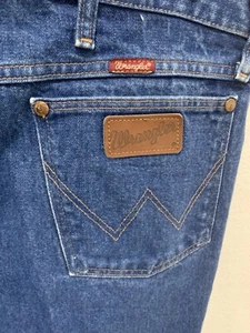 Jeans da lavoro Wrangler Denim 31MWZPW uomo taglia 38x34 taglio cowboy vestibilità rilassata - Foto 1 di 14