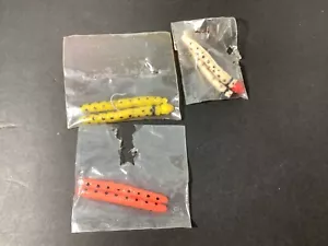 Vintage Small Soft Worm Baits, Some with Hooks 3 Packs - Picture 1 of 3