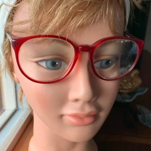 Vtg Vintage NiGuRa Oversized Eyeglasses Frame Red 50-16-125 Frames Eyeglass - Picture 1 of 11