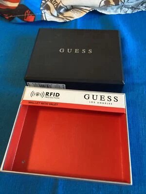 Vintage Guess Los Angeles RN 129919 Style Black NS Wallet Box Only Made in India - Image 1 of 4