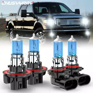 For Ford Expedition 2007-2014 faro halógeno Hi/lo niebla luz 4 bombillas Combo - Picture 1 of 12