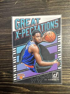 RJ Barrett 2019-20 Panini Donruss Great X-Pectations #9 - Knicks