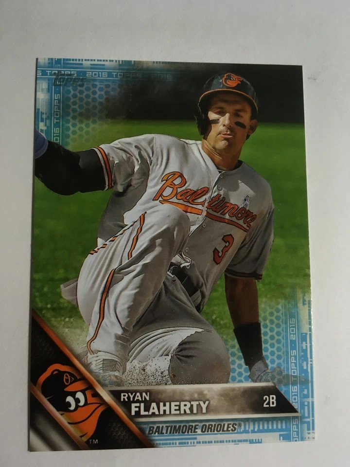 2016 Topps Mini Blue Parallel Ryan Flaherty Orioles 515 #'d /10 Rare Low S&H - Image 1 of 1