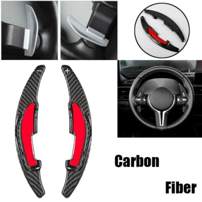 Paleta de cambio de volante de fibra de carbono negra para BMW M2 M3 M4 M5 X5M X6M M6 Foto 1 de 4