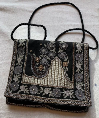 SALE! Vintage ETRO Crossbody Bag w ornate beaded embroidery Made in Italy. - Image 1 of 4