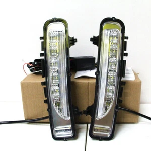 LED Daytime Running Lights for Ford Edge 2012-2014, DRL With Yellow Turn Signals - Bild 1 von 12