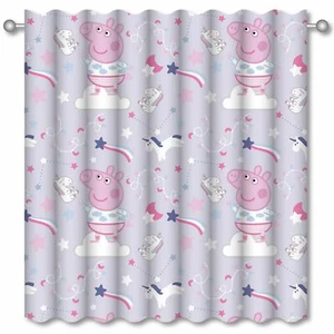 Tende Sonno Peppa Pig 72 Inch / 183 Cm Caduta Ragazze Lilla Camera Da Letto - Foto 1 di 1