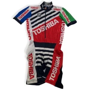 Toshiba Zeitanzug Gr. M Speedsuit Team Wear Vintage Cycling Rad Trikot SMS - Bild 1 von 9