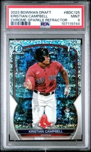 2023 Bowman Draft Kristian Campbell Sparkle Refractor Pop 2! Red Sox - Bild 1 von 4