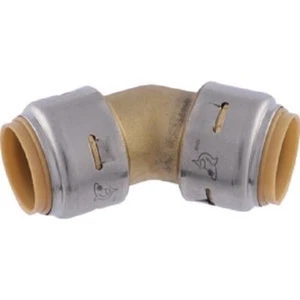 (12) - SharkBite 3/4 Zoll x 3/4 Zoll 45 Grad Push-to-Connect Messingbogen (1/8 Bogen) - Bild 1 von 1
