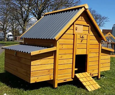 COCOON LARGE CHICKEN COOP RUN HEN HOUSE POULTRY NEST BOX COOPS RABBIT HUTCH PLASTIC