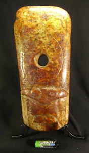 X-RARE Chinese Hongshan Jade Heaven Plaque with Royal Dragon & Owl w/Translation - Picture 1 of 12