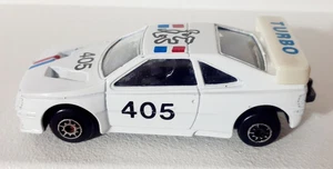 Vintage Maisto Peugeot 405 Turbo Diecast Toy Car Loose 1/64 - Picture 1 of 6