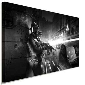 Battlefield Soldat Leinwandbild AK Art Bilder Wanddeko Wandbild Kunstdruck XXL - Bild 1 von 5