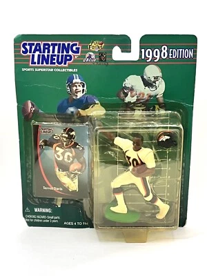 Figura de alineación inicial Kenner 1998 edición Terrell Davis NFL Denver Broncos Foto 1 de 2