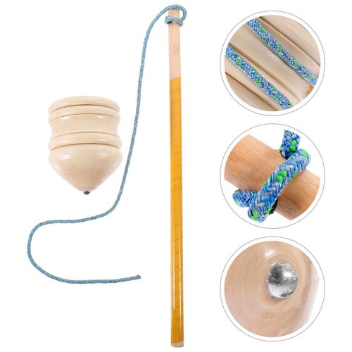 Children Birthday Giveaways Party Game Toy Party Wooden Game Toy Gyro