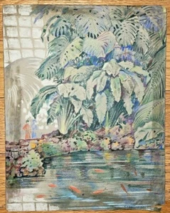 Carl Hibbeler Chicago Pastel Lincoln Park Conservatory Pastel Charles Whacker!! - Picture 1 of 7