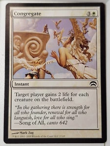 Congregate - Planechase - Magic the Gathering MTG Nice! - Picture 1 of 2