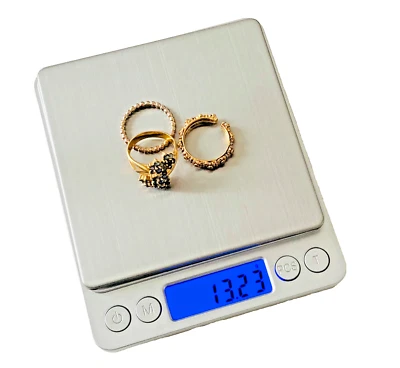 Báscula digital fina 0,01 g-500 g Báscula de precisión Báscula de cocina + 2 cuencos Báscula de bolsillo - Imagen 1 de 4