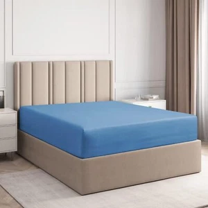 Hotel Luxury Single Fitted Sheet Only, Extra Soft & Wrinkle Free by CGK Linens - Picture 1 of 45