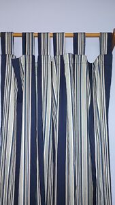 Mainstay Navy Blue Cotton Curtains  80x63 Inches 2 Panels 